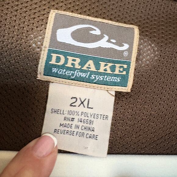 Drake Waterfowl Systems Camo Full Zip Hunting Jacket Realtree Max-5 2XL - Picture 8 of 13